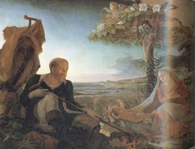 Philipp Otto Runge Rest on the Flight into Egypt (mk10) Spain oil painting art